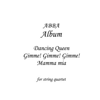 Tribute to ABBA - Sheet Music