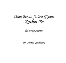 Rather be (Clean Bandit) - Sheet Music