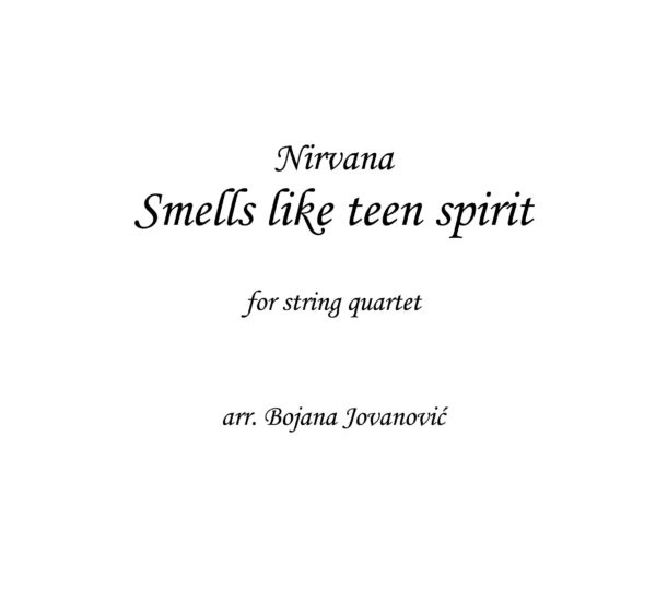 Smells like teen spirit (Nirvana) - Sheet Music