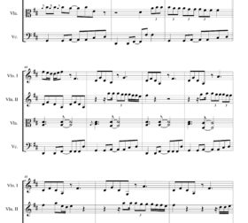 Thinking out loud (Ed Sheeran) - String Quartet sheet music