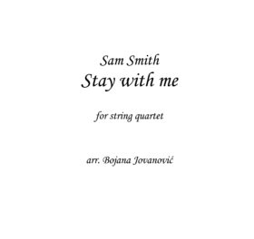 Stay with me (Sam Smith) - Sheet Music