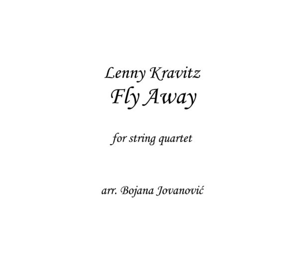 Fly Away (Lenny Kravitz) - Sheet Music