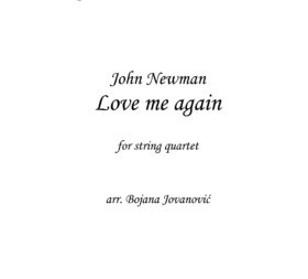 Love me again (John Newman) - Sheet Music