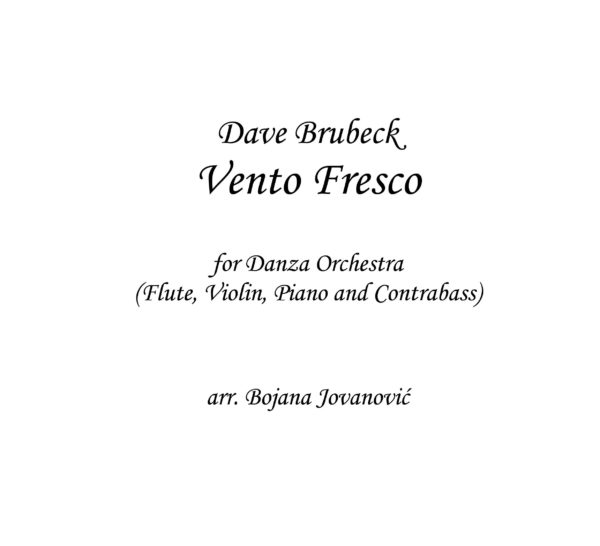 Vento Fresco Music score (Dave Brubeck)