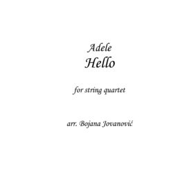 Hello (Adele) - Sheet Music