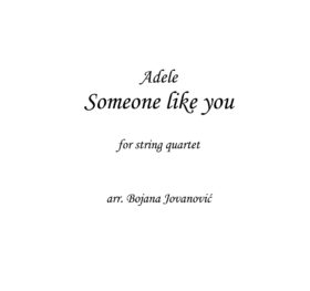 Someone like you (Adele) - Sheet Music