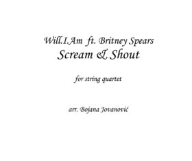 Scream & Shout (Will.I.Am ft Britney Sitney Spears) - Sheet Music