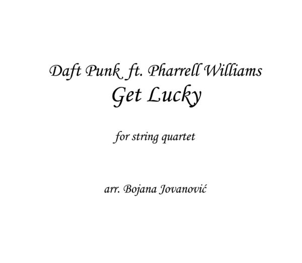 Get Lucky (Daft Punk ft Pharrell Williams) - Sheet Music