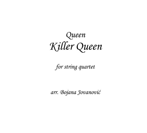 Killer Queen (Queen) - Sheet Music