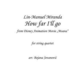 How far I'll go? (Disney's Moana) - Sheet Music