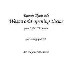 Westworld opening theme - Sheet Music