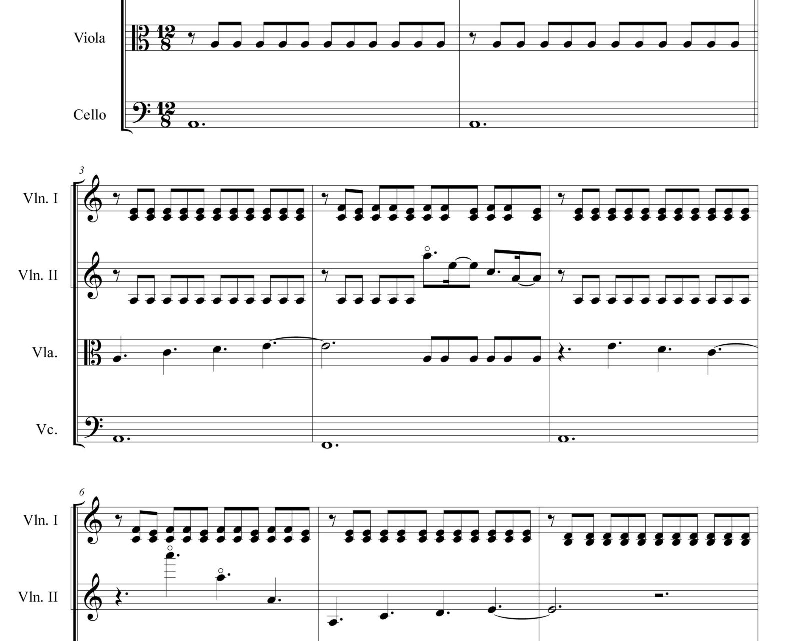 Westworld Sheet music - Opening theme - Ramin Djawadi - for String Quartet