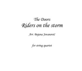 Riders on the storm (The Doors) - Sheet Music