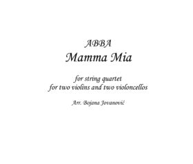 Mamma mia (ABBA) - Sheet Music