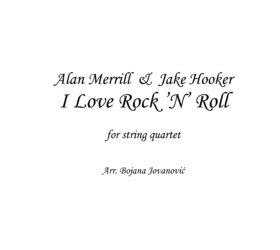 I love Rock 'n' Roll (Joan Jett) - Sheet Music