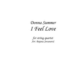 I feel love (Donna Summer) - Sheet Music
