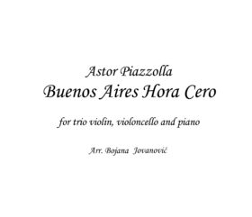 Buenos Aires Hora Cero (Astor Piazzolla) - Sheet music
