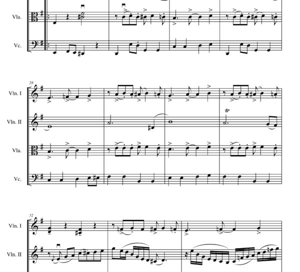 Calambre String quartet (Astor Piazzolla) - Sheet music