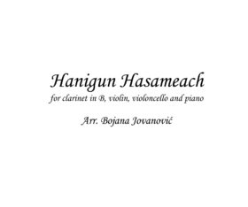 Hanigun Hasameach (Klezmer) - Sheet Music