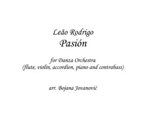 Pasion (Leao Rodrigo) - Sheet music