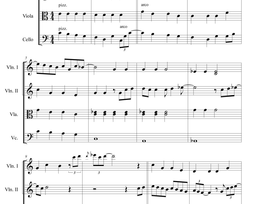 Penny Lane Sheet music - The Beatles - String Quartet - Violin - Viola ...