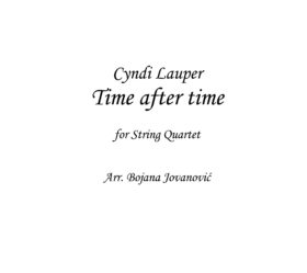 Time after time Sheet music (Cyndi Lauper)