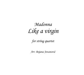 Like a virgin (Madonna) - Sheet Music