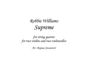 Supreme (Robbie Williams) - Sheet Music