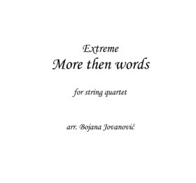 More then words (Extreme) - Sheet Music