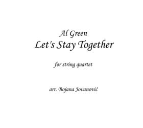 Let's stay together (Al Green) - Sheet Music