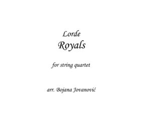 Royals (Lorde) - Sheet Music