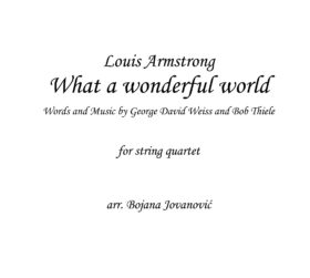 What a wonderful world (Louis Armstrong) - Sheet Music