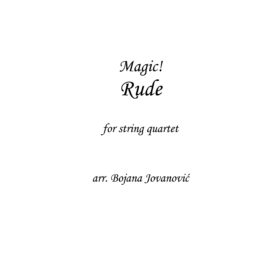 Rude (Magic!) - Sheet Music