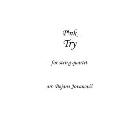 Try (Pink) - Sheet Music