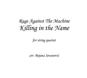 Killing in the name (RATM) - Sheet Music