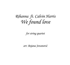 We found love (Rihanna) - Sheet Music