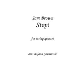 Stop! (Sam Brown) - Sheet Music