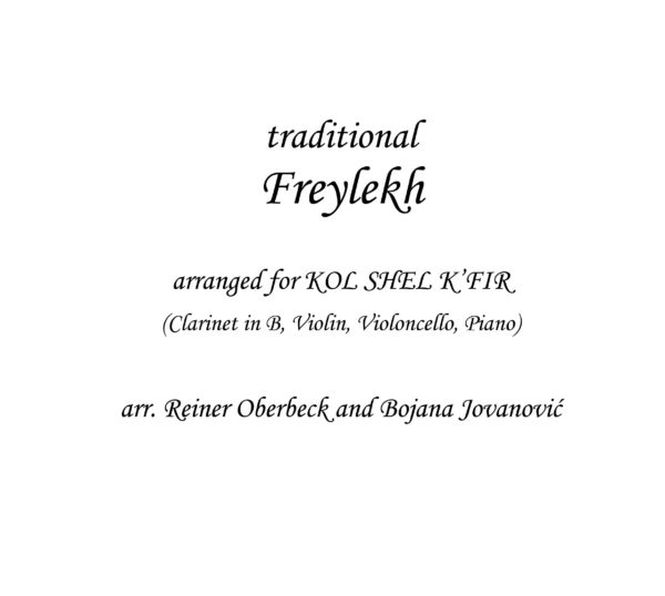 Freylekh (Klezmer) - Sheet Music