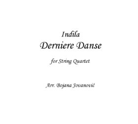 Derniere danse (Indila) - Sheet Music