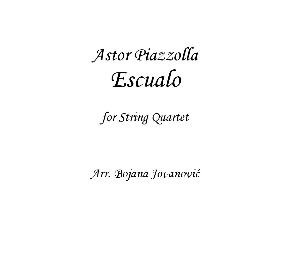 Escualo Sheet music (Astor Piazzolla)