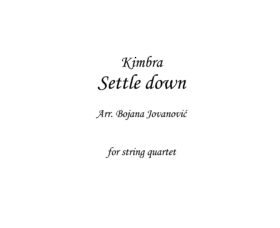 Settle down (Kimbra) - Sheet Music