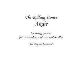 Angie Sheet music (The Rolling Stones)