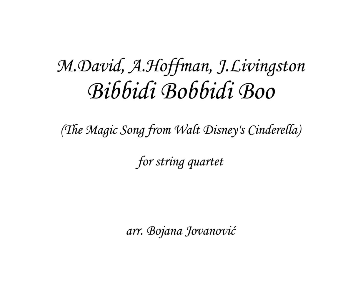 Bibbidi Bobbidi (Cinderella) - Sheet music