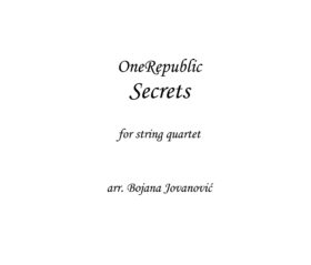 Secrets (OneRepublic) - Sheet Music