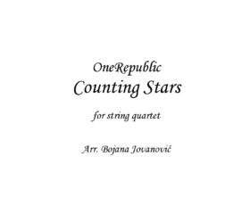 Counting stars (OneRepublic) - Sheet Music