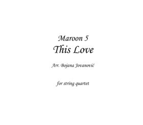 This Love (Maroon 5) - Sheet Music