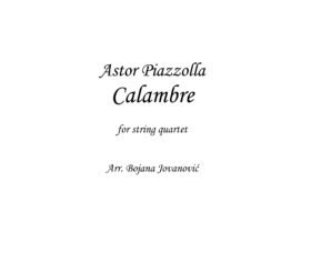 Calambre String quartet (Astor Piazzolla) - Sheet music