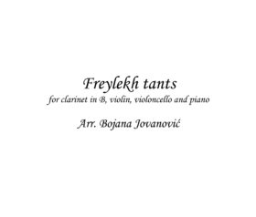 Freylekh Tants (Klezmer) - Sheet Music