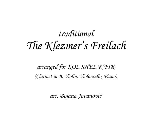 Klezmers Freylekh (Klezmer) - Sheet Music