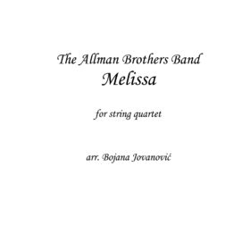 Melissa The Allman Brothers Band Sheet music